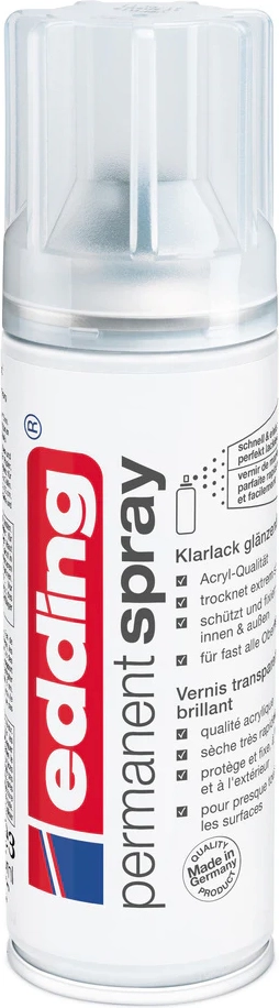 permanent transparent spraylack högblank 200 ml