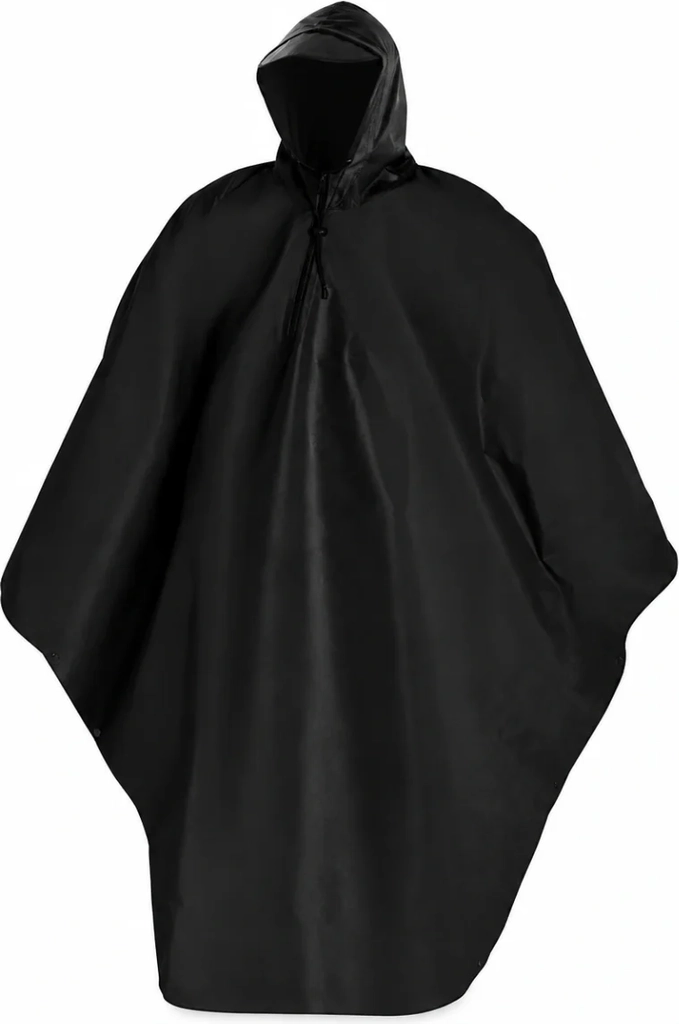vandtæt regnponcho med visir til outdoor & festival ture