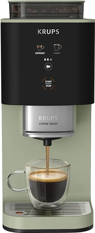 krups coffee crush experience espressomaskine sa401le0 (grøn)