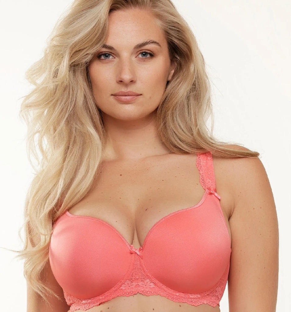 lingadore - daily t-shirt bh plus size spiced coral