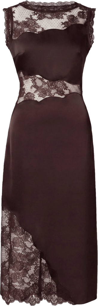 kjole desire lace trimmed cut out midi