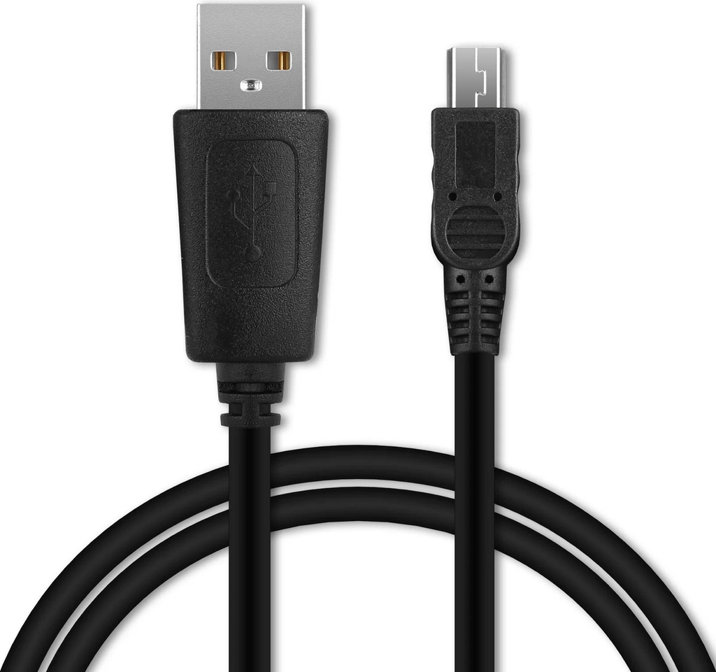 universal mini usb kabel til mobiltelefoner, tablets, gps, højttalere 1a hurtig dataoverførsel 1m pvc opladning/opladerkabel - sort