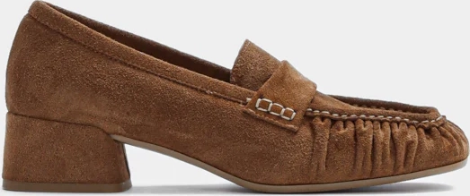 sarah pump - suede cognac