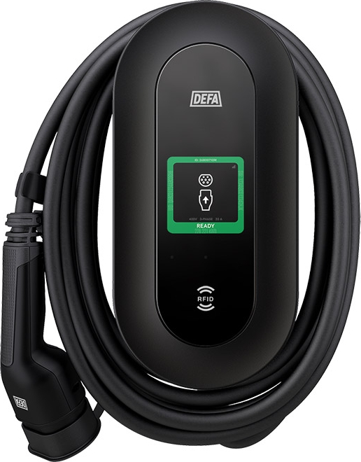 DEFA Power Ladestation Inkl Vægbeslag 6 m Kabel 22kw