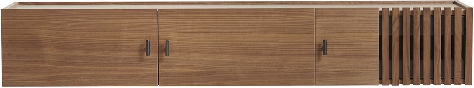 woud array wall mounted sideboard l: 150 cm - walnut