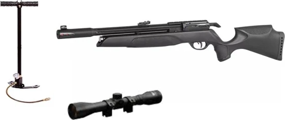 gamo - pcp arrow luftgevær m/pumpe & 3-9x40 kikket, 4,5mm (cal.177)