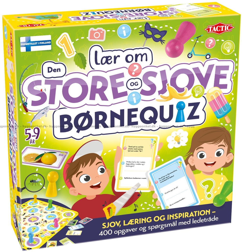 Tactic Lær Om Den Store Sjove Børnequiz Brætspil