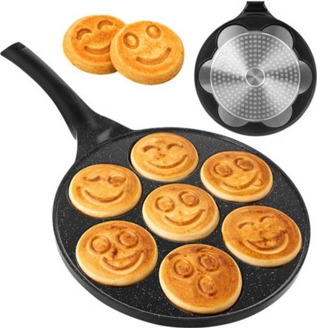 Pandekagepande 7 huller 26,5 cm keramisk non-stick til induktion/gas/el