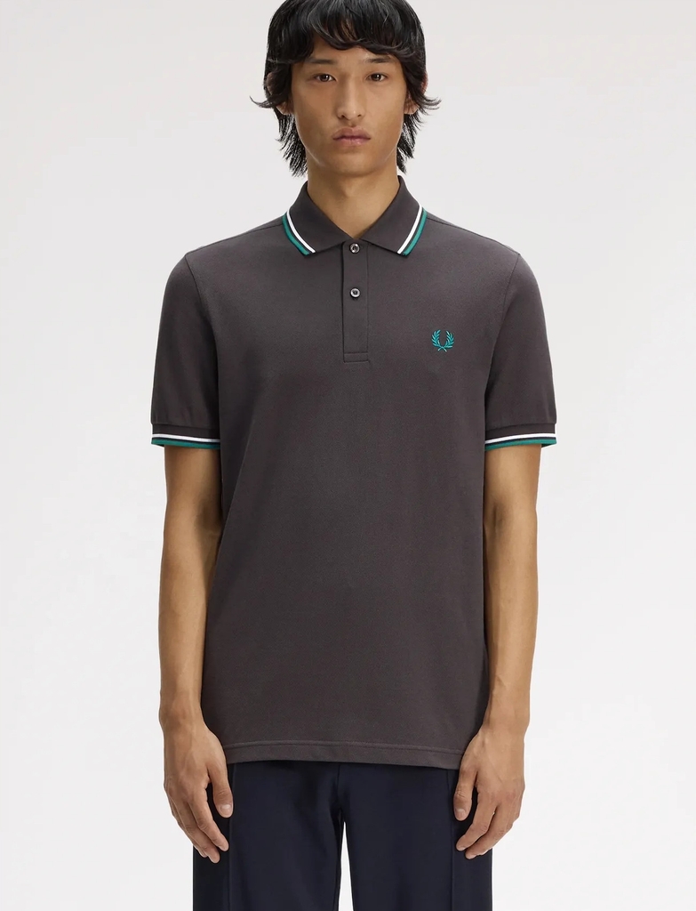 Fred Perry Twin Tipped Fp Shirt - Grey - S