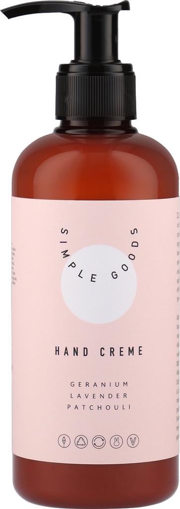 SIMPLE GOODS Hand Cream, Geranium, Lavender, Patchouli, 250 ml |Nude |250 ml