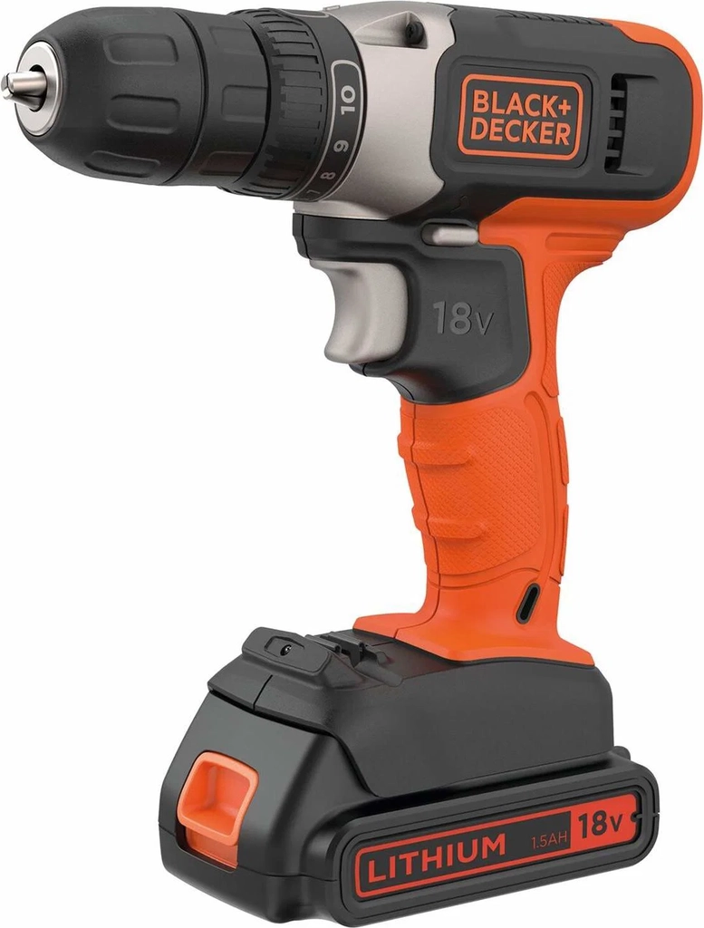 Boremaskine med 18V Lithium-ion 1,5AH