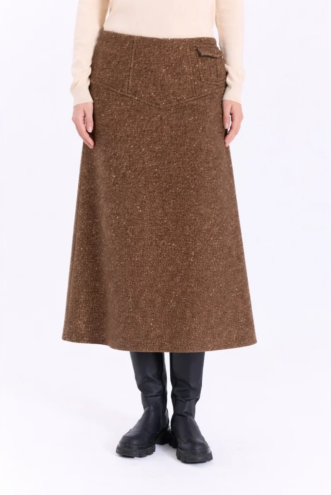 aya skirt - brown