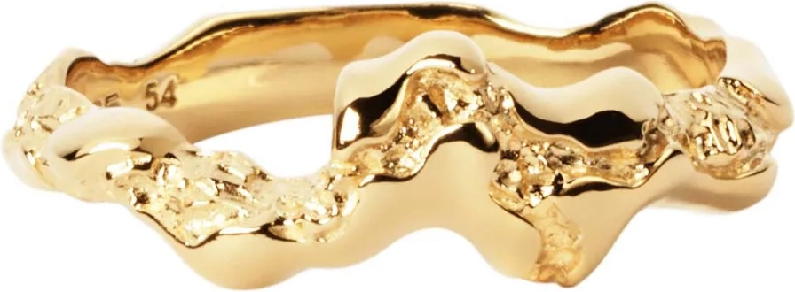 Camille Brinch Lille Fusion Contrast Ring Forgyldt