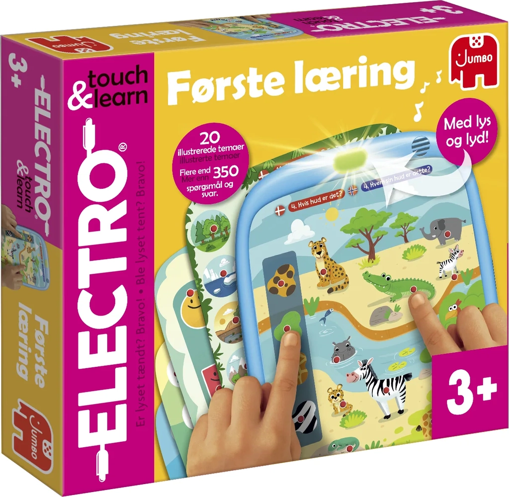 første læring med lyd og lys