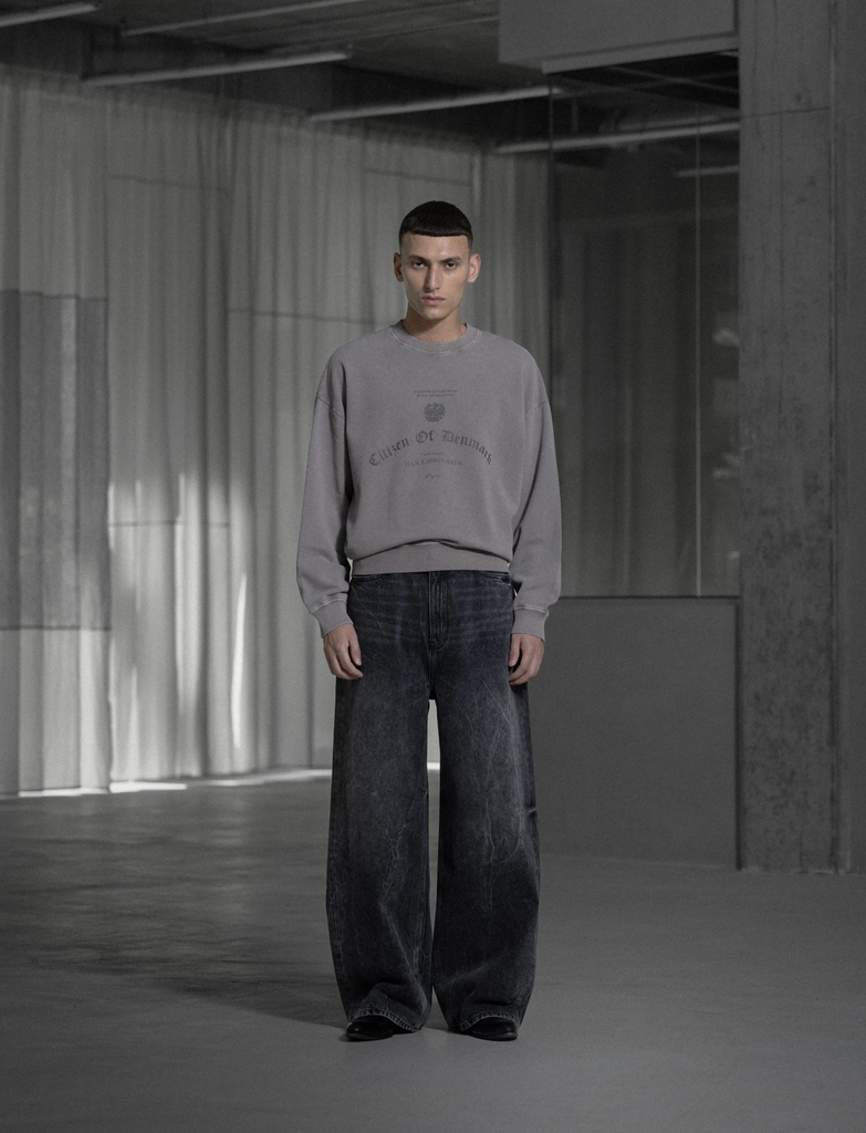 HAN Kjøbenhavn Baggy Denim Jeans - Black - 28