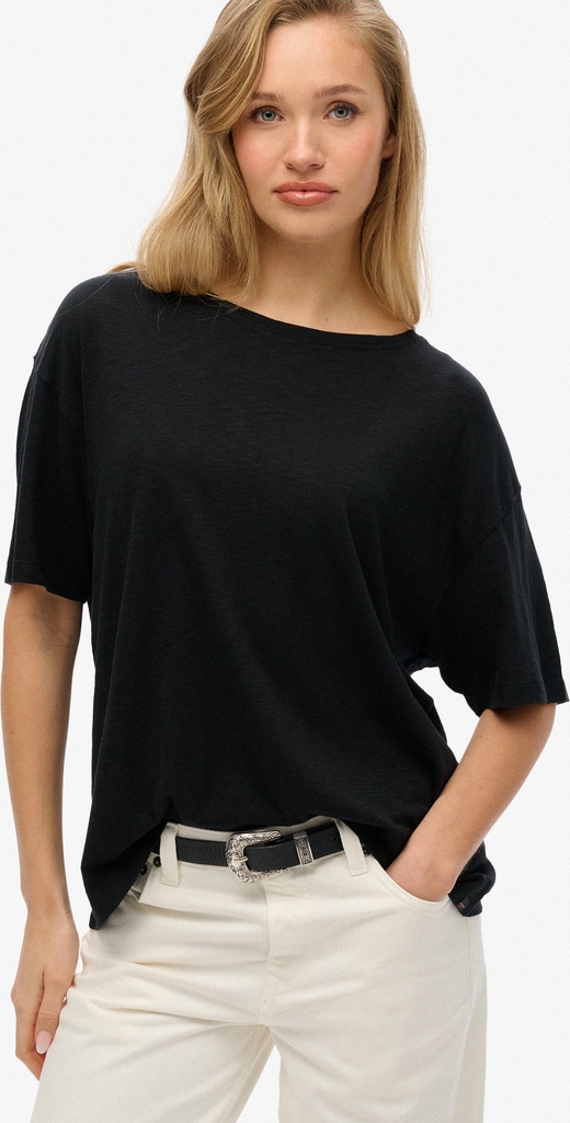 Superdry Studios Dropped Shoulder Tee - Black - 40
