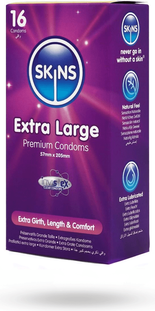 Skins Extra Large Condoms 16-pack XL kondomer