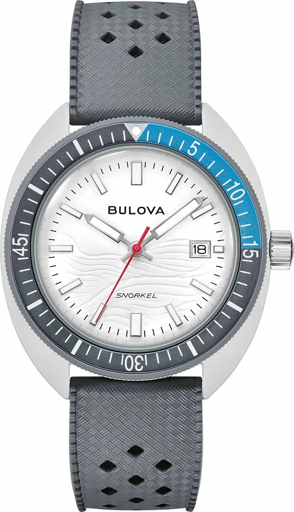 Bulova Herreur 98B449 Snorkel Hvid Gummi