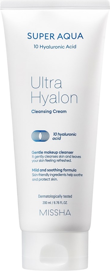 Missha Super Aqua Ultra Hyalon Crema Detergente Idratante (Crema Detergente) 200 Ml