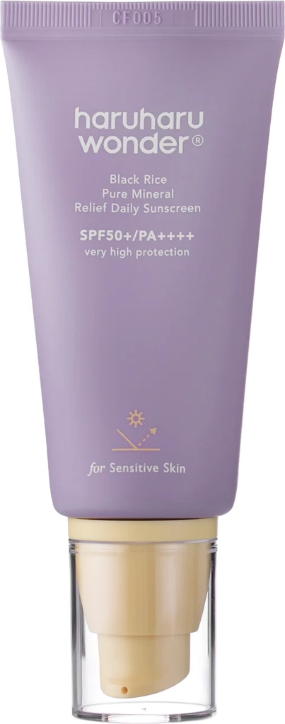 Haruharu Wonder Black Rice Pure Mineral Relief Protezione Solare SPF50+ Filtri Fisici 50ml