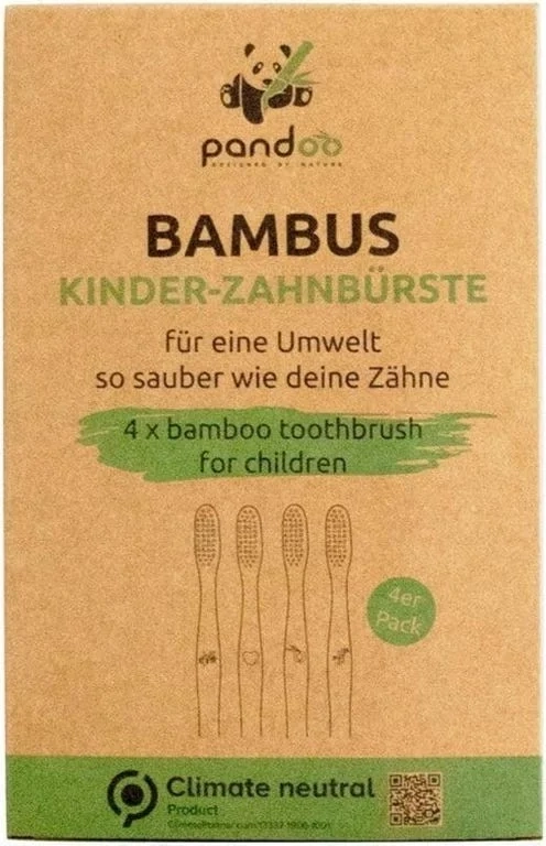 Pandoo Børnetandbørster, 4 stk.