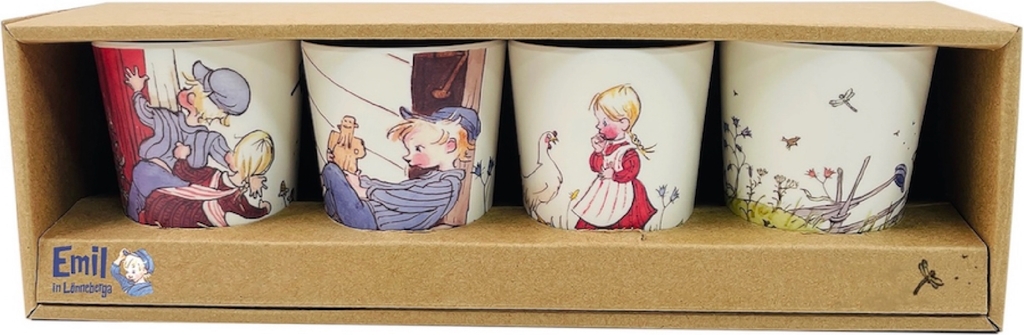 Astrid Lindgren Cup Set 4 Pcs Emil of Lönneberga