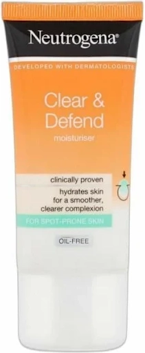 Clear & Defend Moisturizing Cream - Neutrogena - 50ml - För problematisk hud med akne