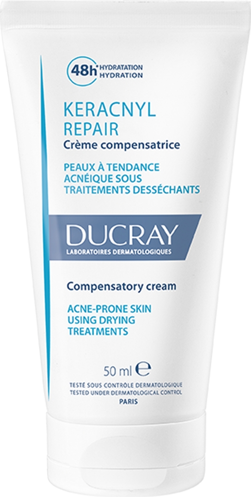 Ducray Keracnyl kompenserende creme til akneudsat hudreparation 50ml