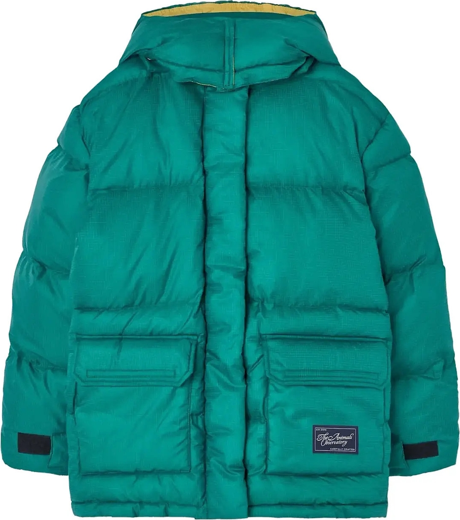 THE ANIMALS OBSERVATORY Lemur Kid Puffer Jacket Maroon |Green |6 Y