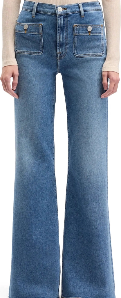 7 For All Mankind Modern Dojo Tailorless Oceanstone With Patch Pockets - Blue - 28 x 32