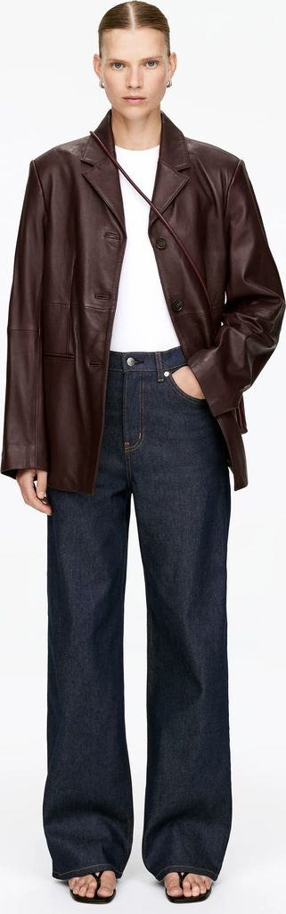 arket lupine flared jeans - flared jeans - rinsed denim