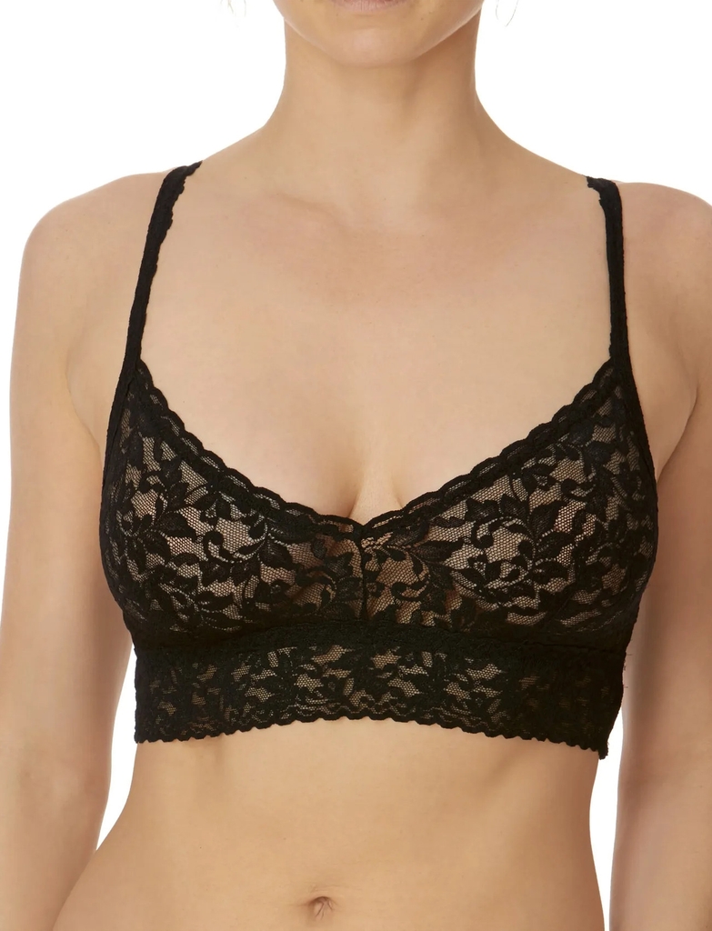 Hanky Panky Hanky Panky Retro Lace V-Neck Retro Bralette - Black - XS
