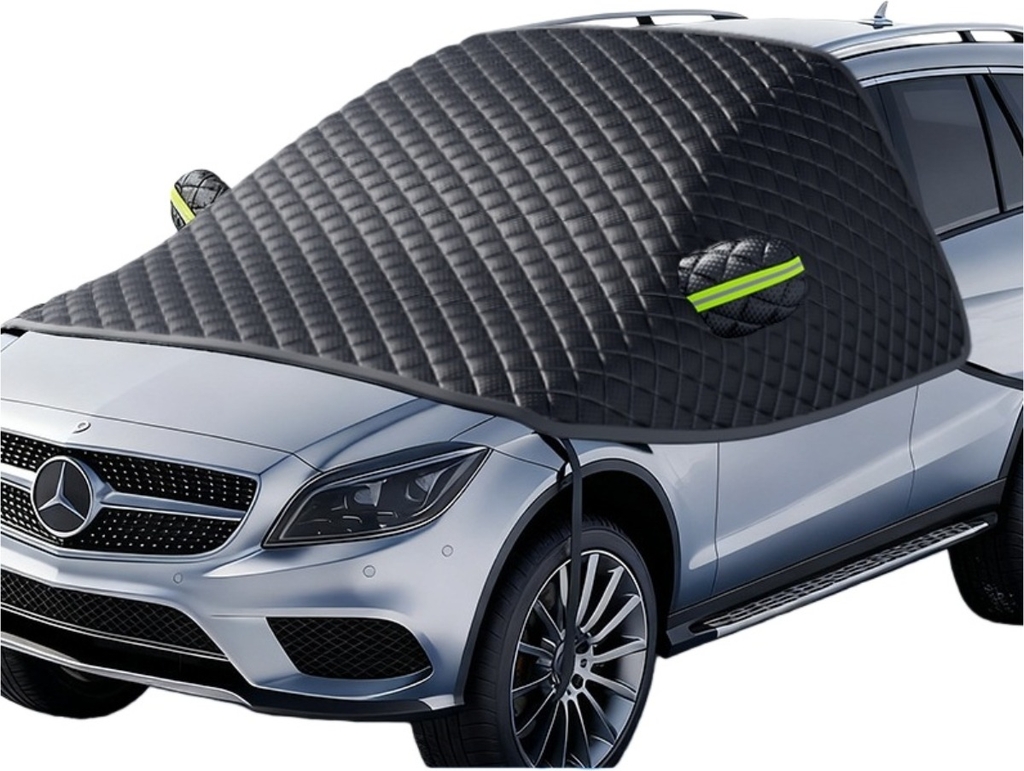 Universal Hatchback Bil Vindruta Snöskydd - 3 Fönster Design med Förvaringsväska