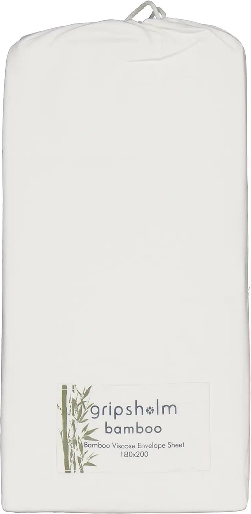 Gripsholm | Envelope Sheet Bamboo 180X200Cm, White 180X200 Cm | 180X200CM