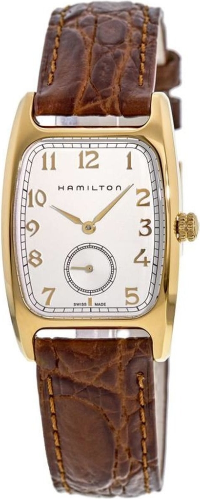 Hamilton Herrklocka H13431553 Boulton Silverfärgad/Läder 27x31 mm