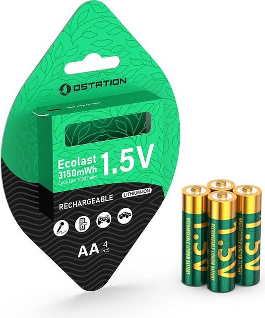Olight Ostation Ecolast 1.5V AA Smart Rechargeable Li-ion Battery
