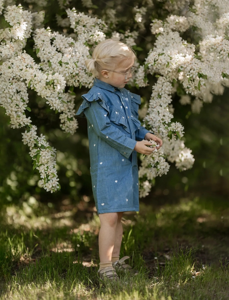Hanevild Denim Dress - (Girl) Mother, Daugther, Son Outfit - Blue - 62