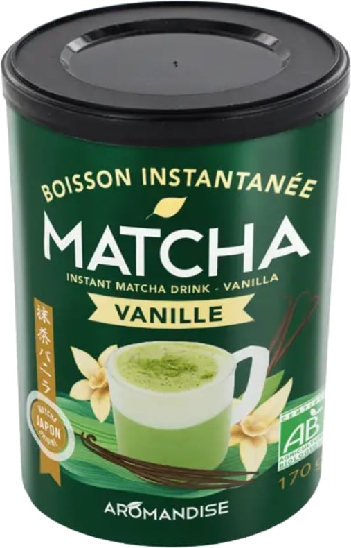 Aromandise Matcha Instant Latte Vanilje Ø 170 g