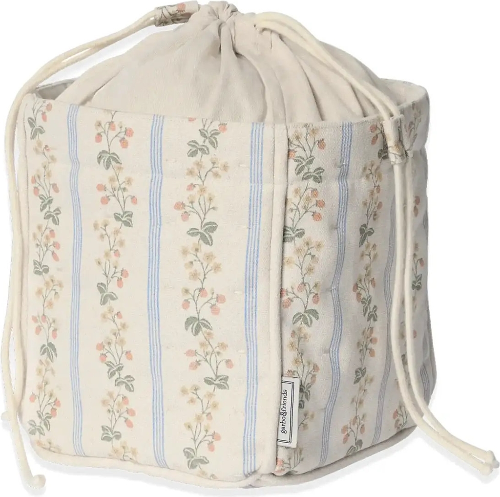 strawberry garland storage basket, small