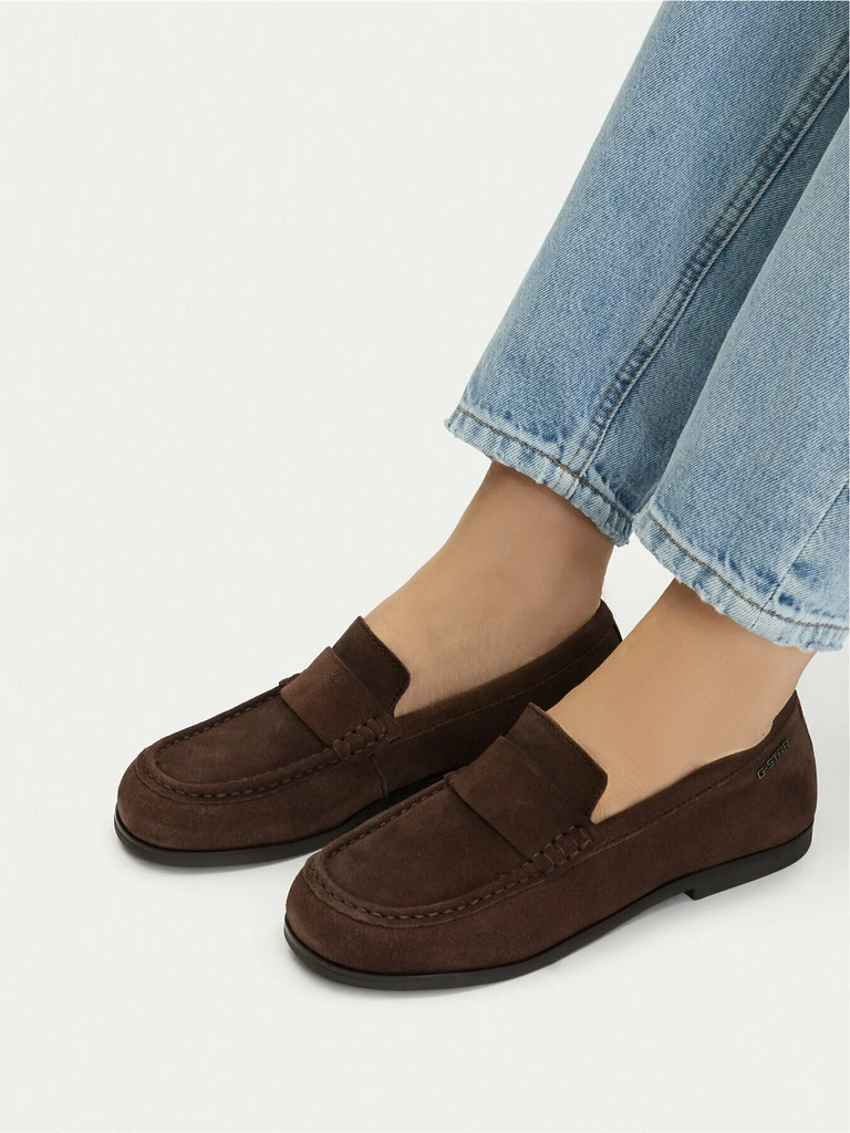 g-starstar raw women's brown moccasins - loafers - brown