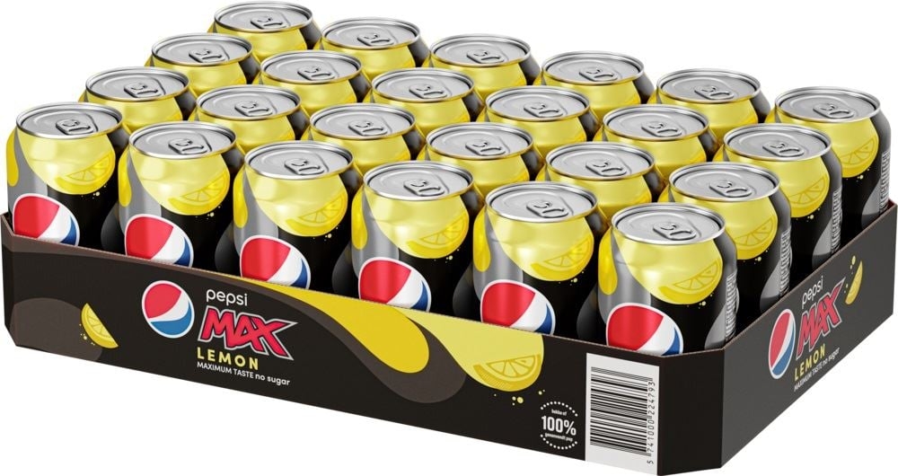 Pepsi&nbsp;Max&nbsp;Lemon - pantfri - 24 x 0,33 L