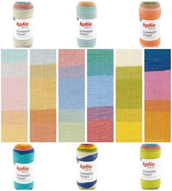 Katia Garn Summer Paint 150g Pastel