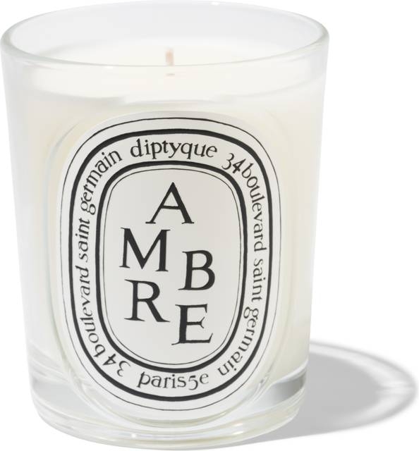 Diptyque Ambre Classic Candle Vit 190 g Doftljus