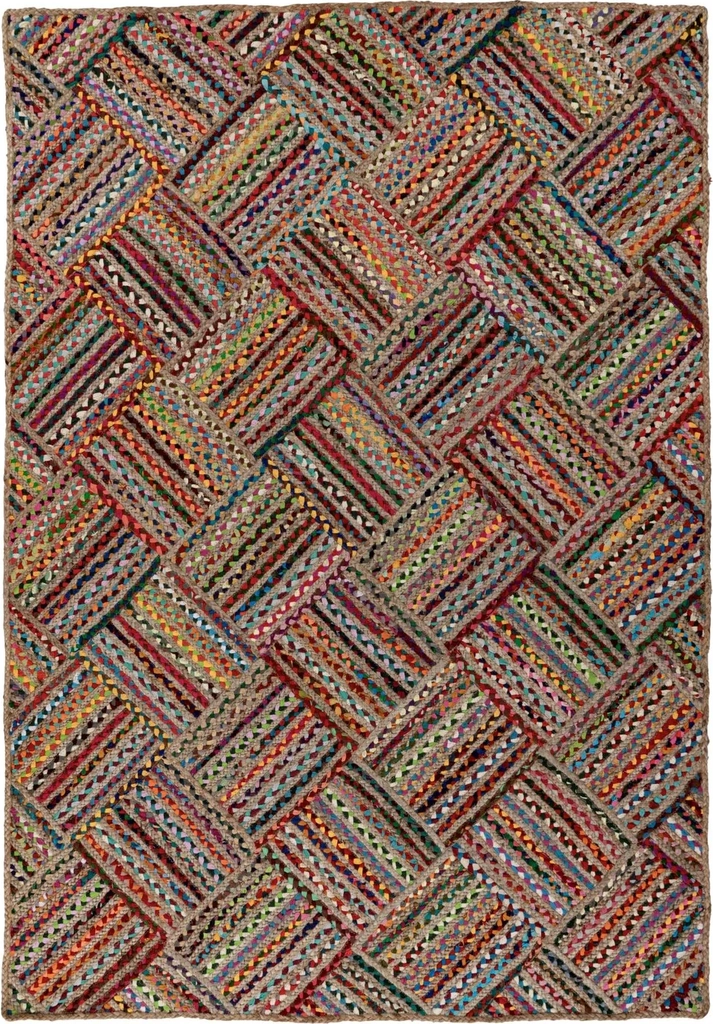 Tulum 355 Tæppe Farverigt Boho Design - 120 x 170 cm