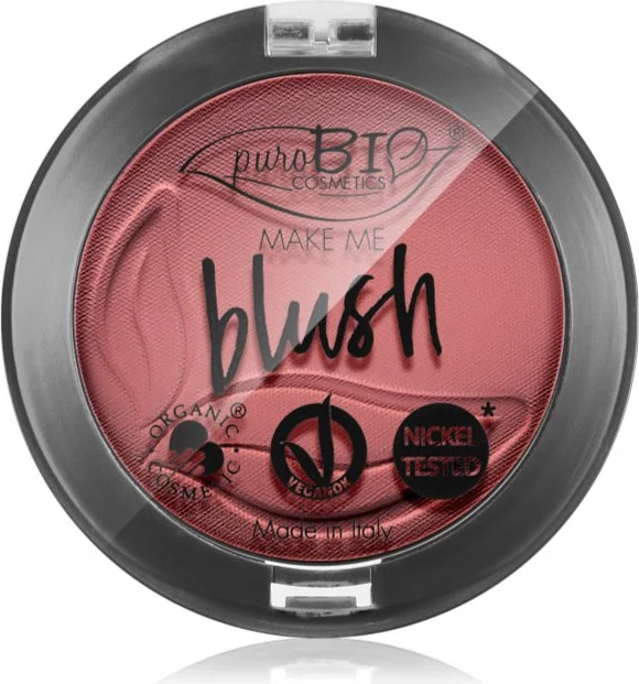 puroBIO Kosmetik Langtidsholdbar Blush i pudderfarve 06 Cherry Blomst 5,2 g