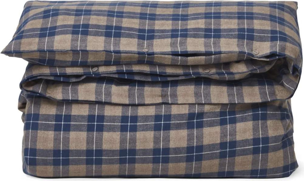 Lexington Comforts of Fall Sengesæt - B 200 x L 220 cm - Bomuld - Blue/brown