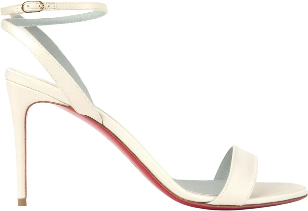 højhælede sandaletter / højhælede sandaler - off-white