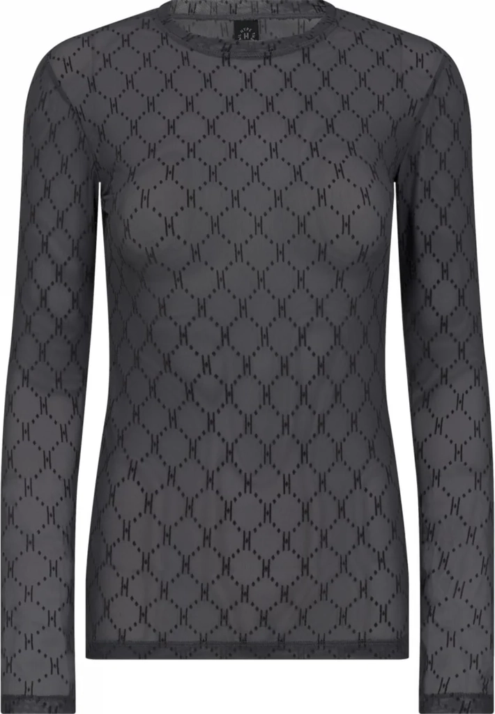 Hype The Detail Mesh Blouse - Grey