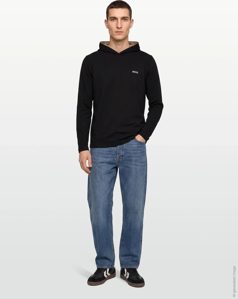 BOSS Mix&Match Ls-Shirt H - Black - M