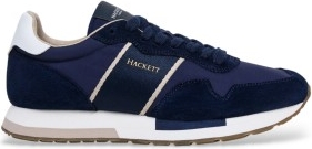Hackett Londontil mænd. HMS200088 Træningssko Keston Symbol navy (40), Læder, Fast, Blonder, Casual, Blå